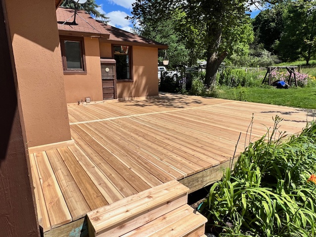 After: New Cedar Deck Build