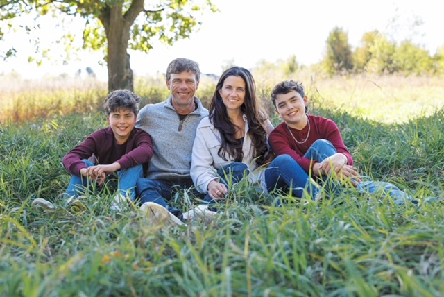 Eric Bergmans and family — owner of EJB Construction